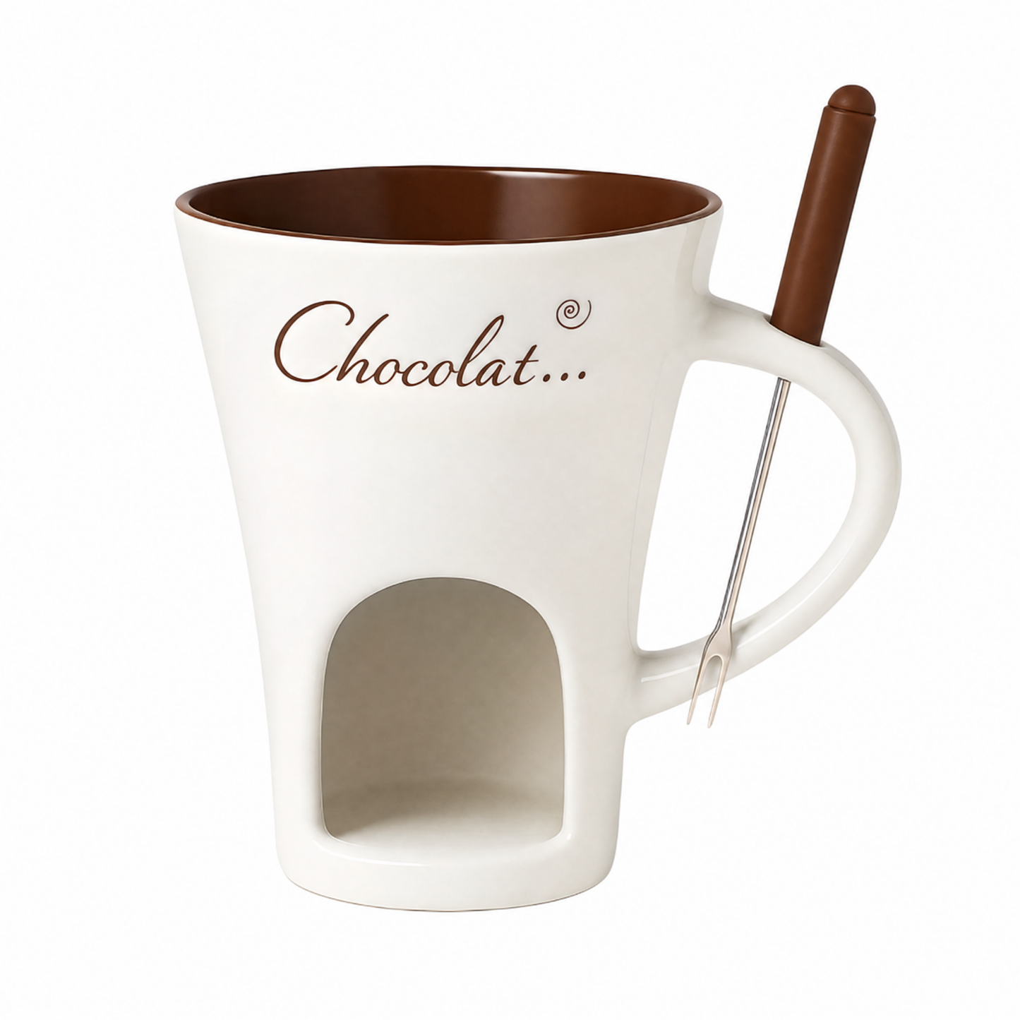Taza Chocolate Fundido — Base con Vela