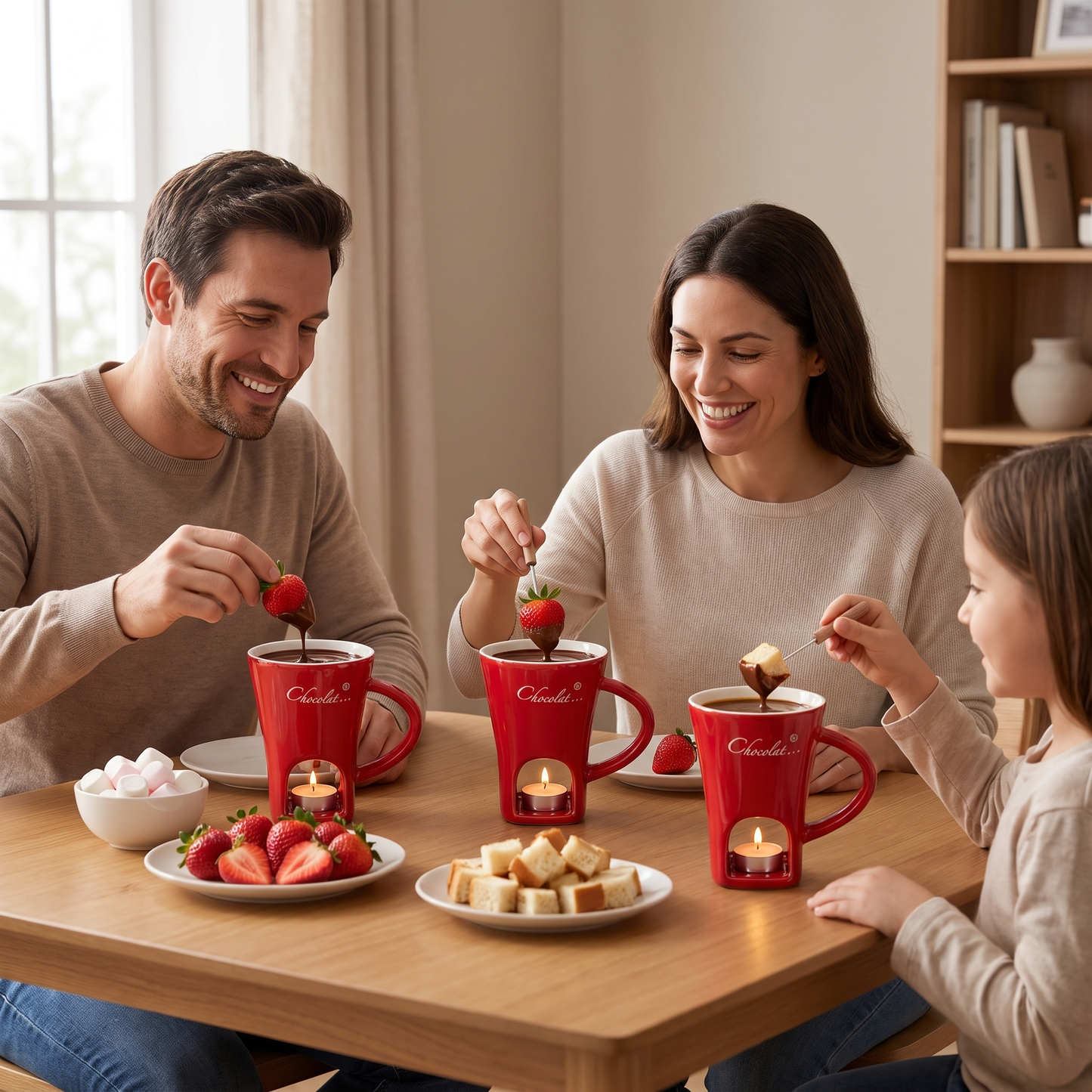 Taza Chocolate Fundido — Base con Vela